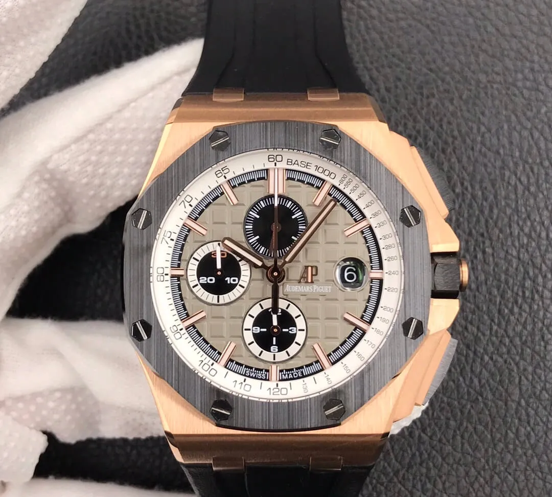 Audemars Piguet Royal Oak Offshore 26416RO.OO.A002CA.01 JF Factory 1:1 Best Edition Replica Watch V2 Black Rubber Strap